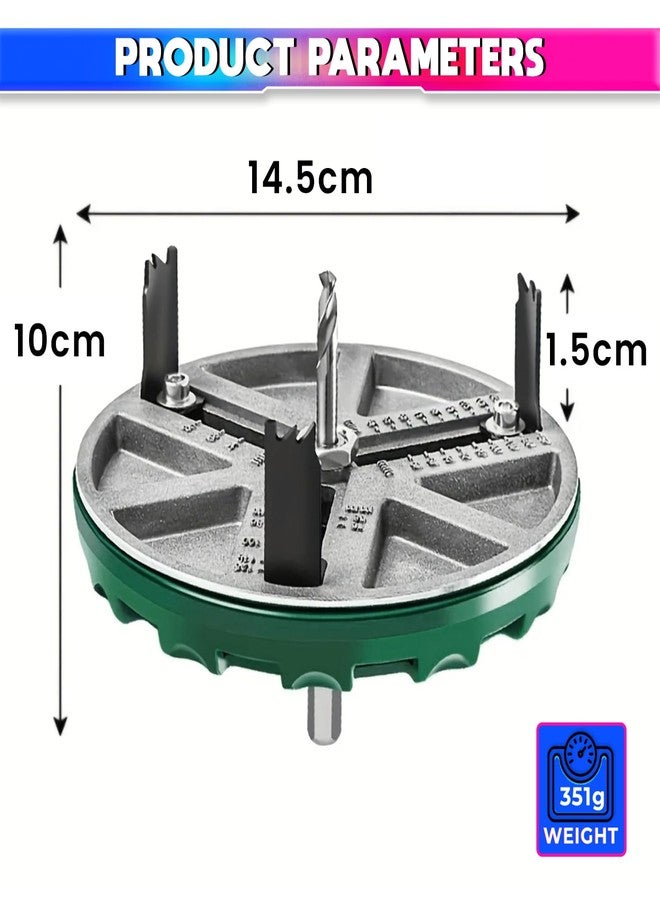 amiciTools Adjustable Hole Saw Bit for Sawing Various Diameters 45-130MM, High Precision Cutting Tool for Wood, Plastic, and Drywall - Image 5
